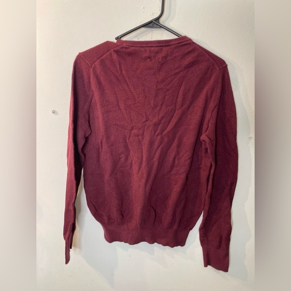 Polo Ralph Lauren Men's Burgundy pullover size small - Picture 2 of 5